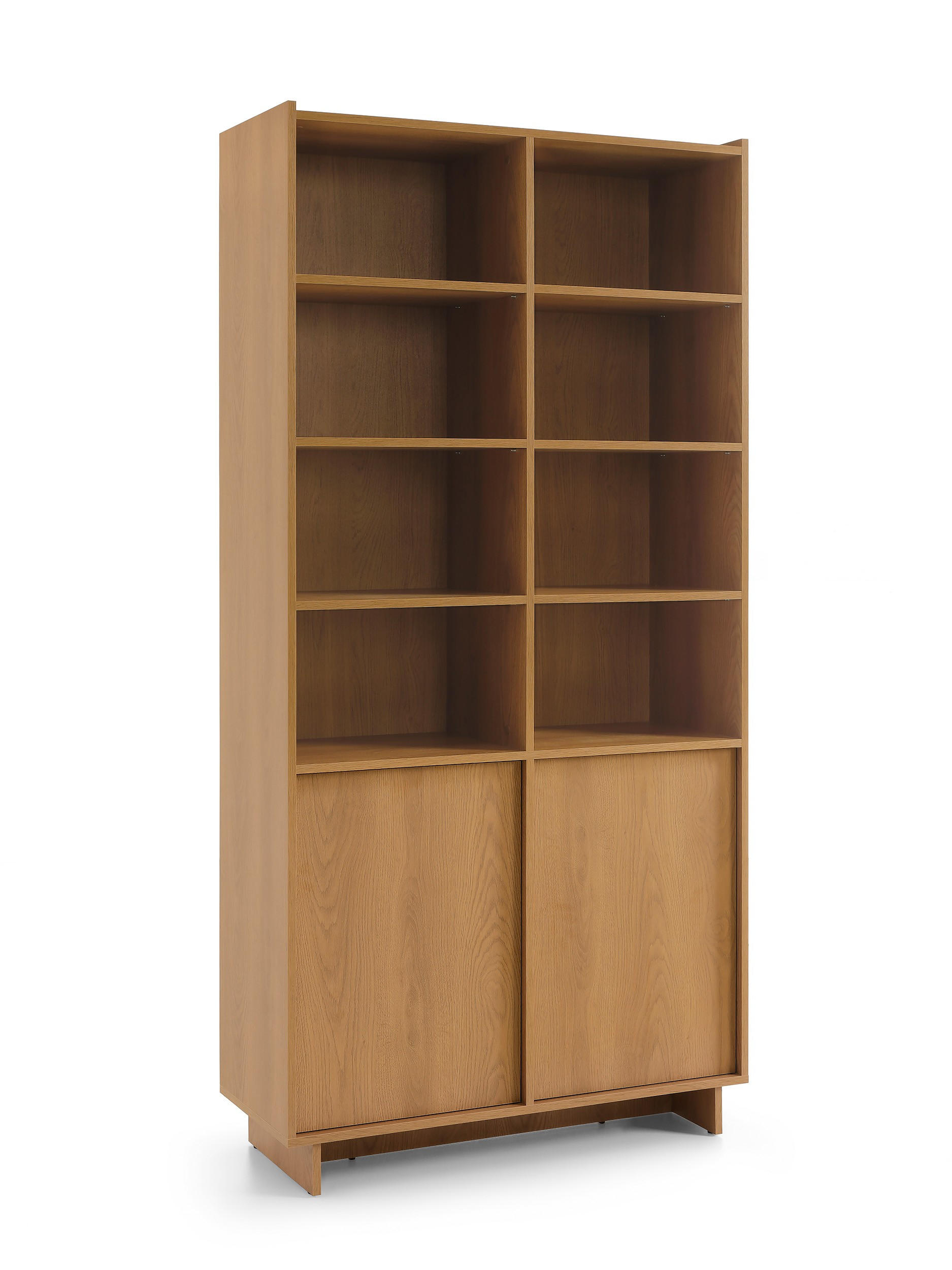 BÜCHERREGAL ZENITH 98/201/39 cm Wohnzimmerregal Hochschrank Regal Braun - Braun, Holzwerkstoff (98/201/39cm) - MASSENO