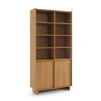 BÜCHERREGAL ZENITH 98/201/39 cm Wohnzimmerregal Hochschrank Regal Braun - Braun, Holzwerkstoff (98/201/39cm) - MASSENO