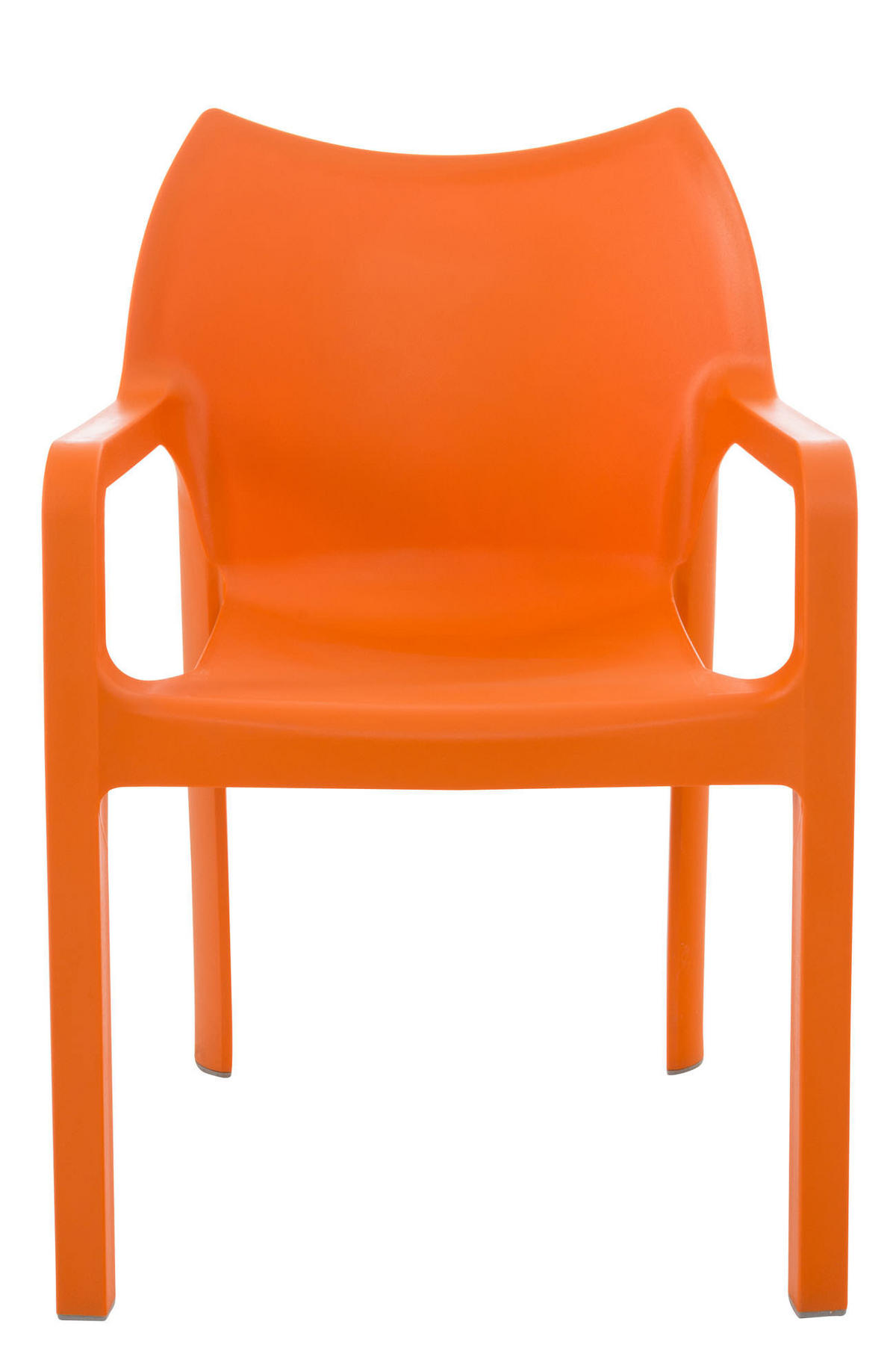 GARTENSTUHL 2er Set Kunststoff orange - Orange, Kunststoff (57/84/53cm) - CLP