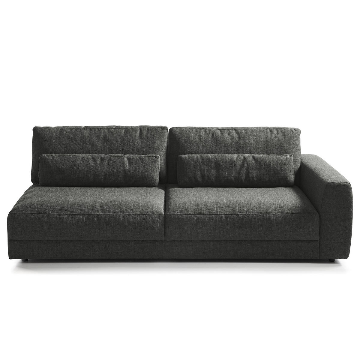 3-SITZER MODULSOFA - Grau, Textil (228/80/117cm) - home24