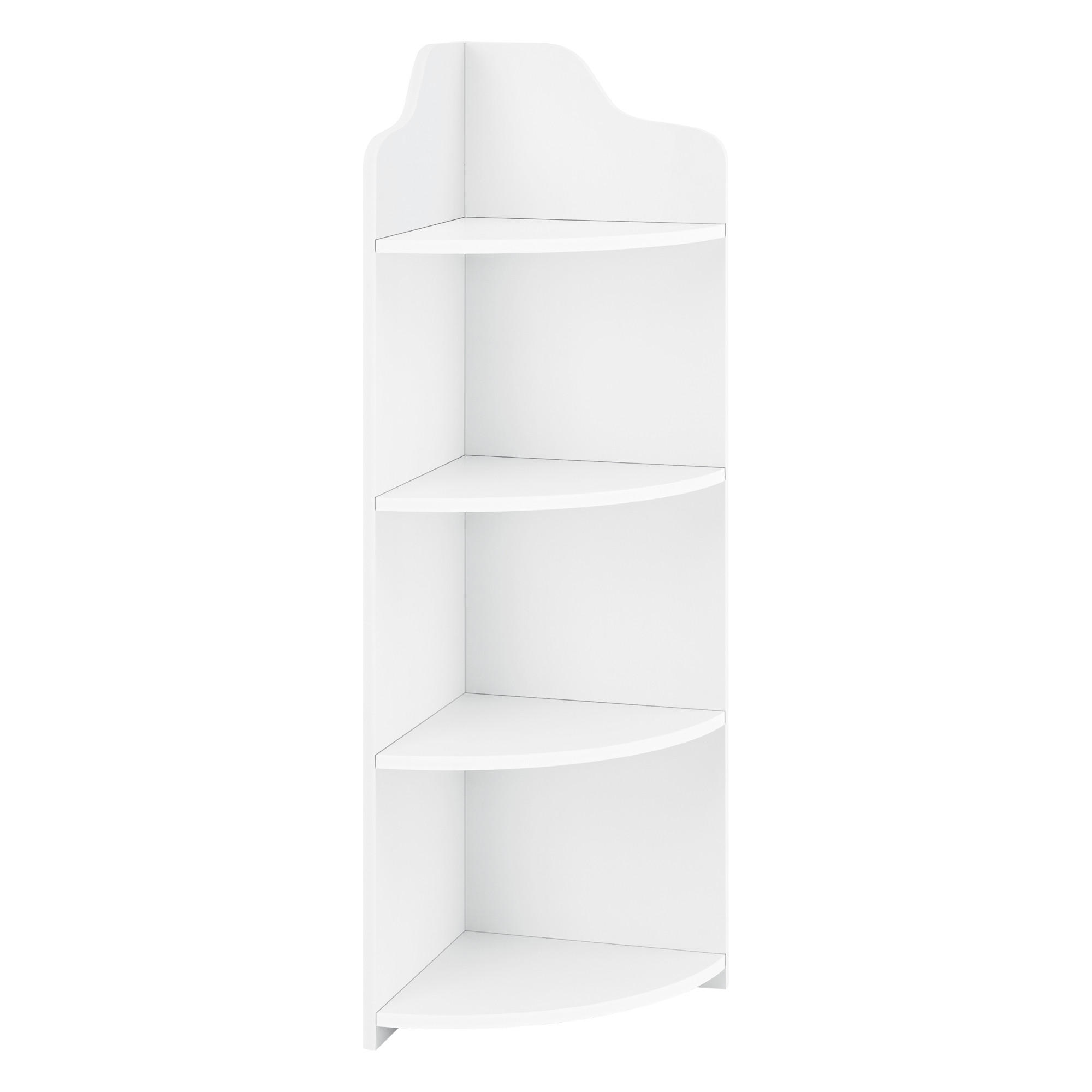 ECKREGAL Bjurholm - Weiß, Kunststoff (28/90/28cm) - [en.casa]