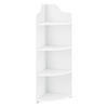 ECKREGAL Bjurholm - Weiß, Kunststoff (28/90/28cm) - [en.casa]
