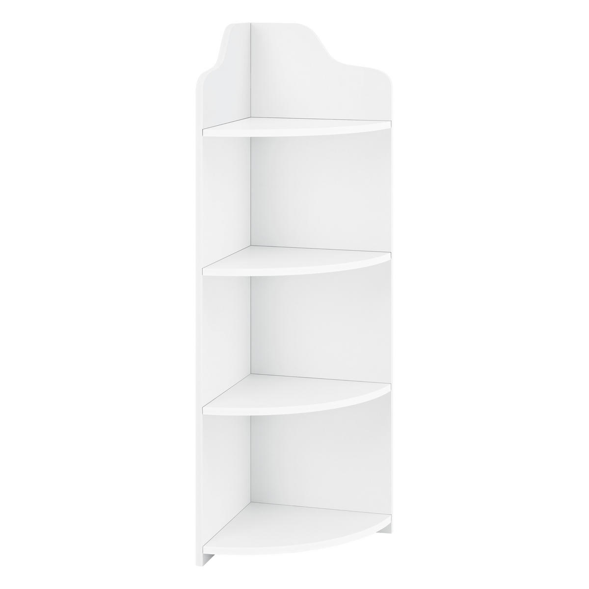 ECKREGAL Bjurholm - Weiß, Kunststoff (28/90/28cm) - [en.casa]