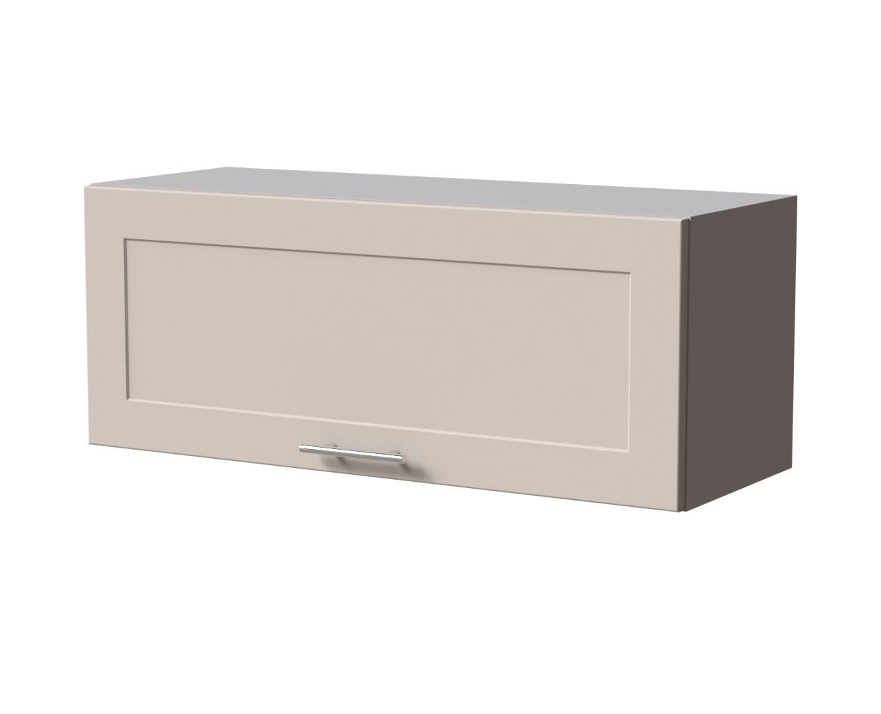 KLAPPHÄNGESCHRANK Oslo W4B/90 Grau / Kaschmir Matt 90 / 32,5 / 36cm - Blum Aventos - Kaschmir/Grau, Holz/Holzwerkstoff (90/36/32.5cm) - Feldmann-Wohnen