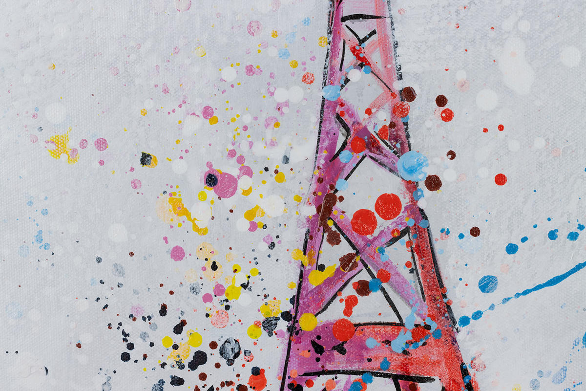 ACRYLBILD HANDGEMALT 120/60 cm - Weiß, Holz/Textil (120/60cm) - KUNSTLOFT