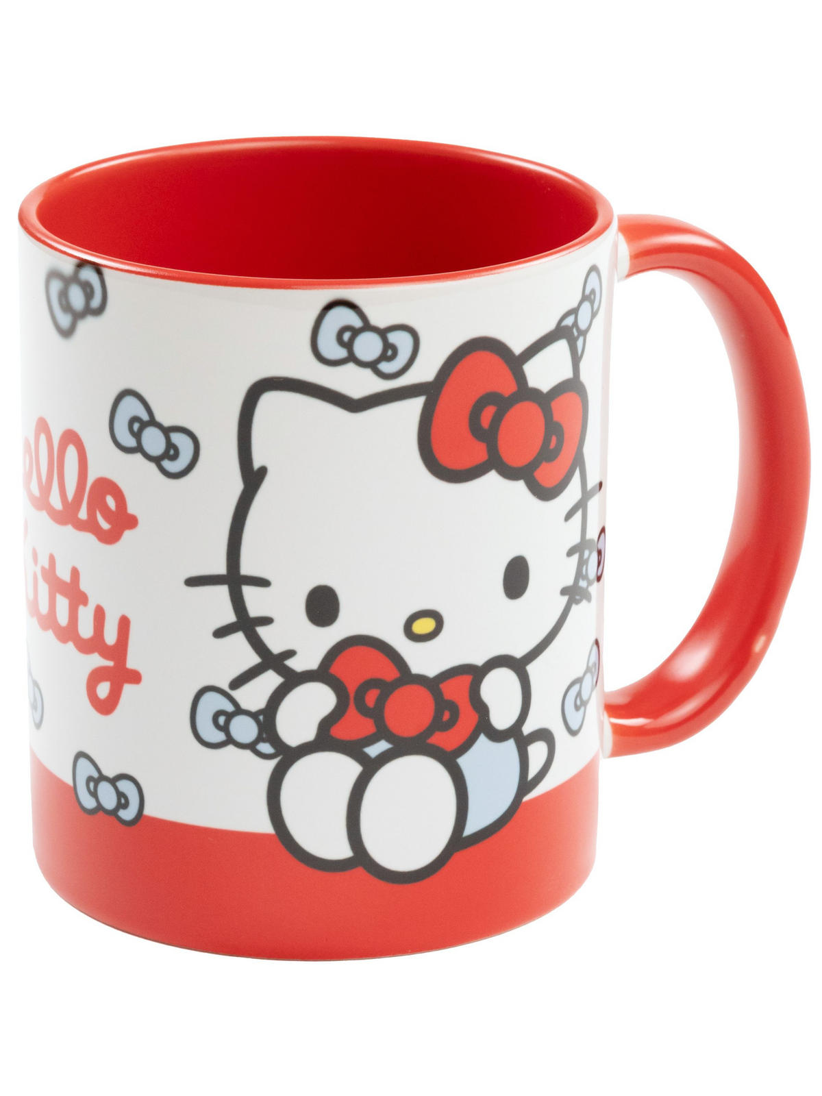 KAFFEEBECHER Hello Kitty Schleifen Rot/Weiß 320 ml - Multicolor, Keramik (0.32L) - Hello Kitty