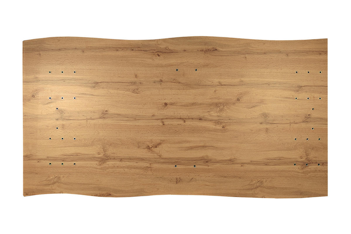 ESSTISCH JOSY SPIDER - Alteiche/Eichefarben, Holz (100/200/77cm) - SAM