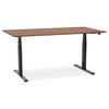 SCHREIBTISCH Höhenverstellbar Elektrisch Ergonomisch XARIX, Braun-Schwarz 140x70x127 cm - Schwarz/Braun, Holzwerkstoff/Metall (70/140/127cm) - KADIMA DESIGN