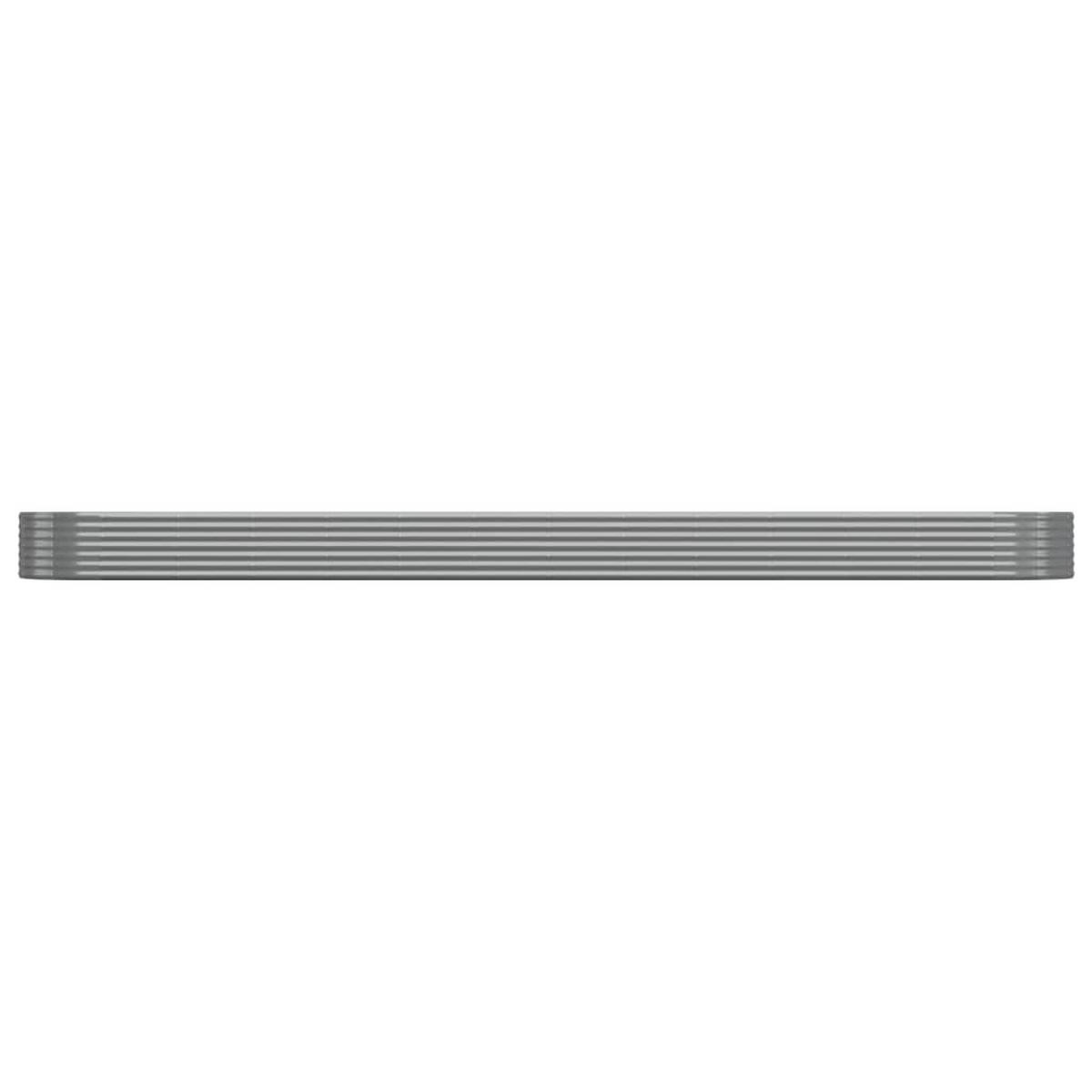 HOCHBEET Verzinkter Stahl 544x100x36 cm Grau - Grau, Metall (100/36/544cm) - furnicato