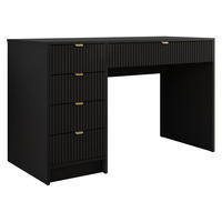 SCHREIBTISCH Tireno - Goldfarben/Schwarz, Holzwerkstoff/Metall (55/120/76cm) - MIRJAN24