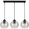 PENDELLEUCHTE HAGEN - Transparent, Glas/Metall (15/70/70cm) - kiki design