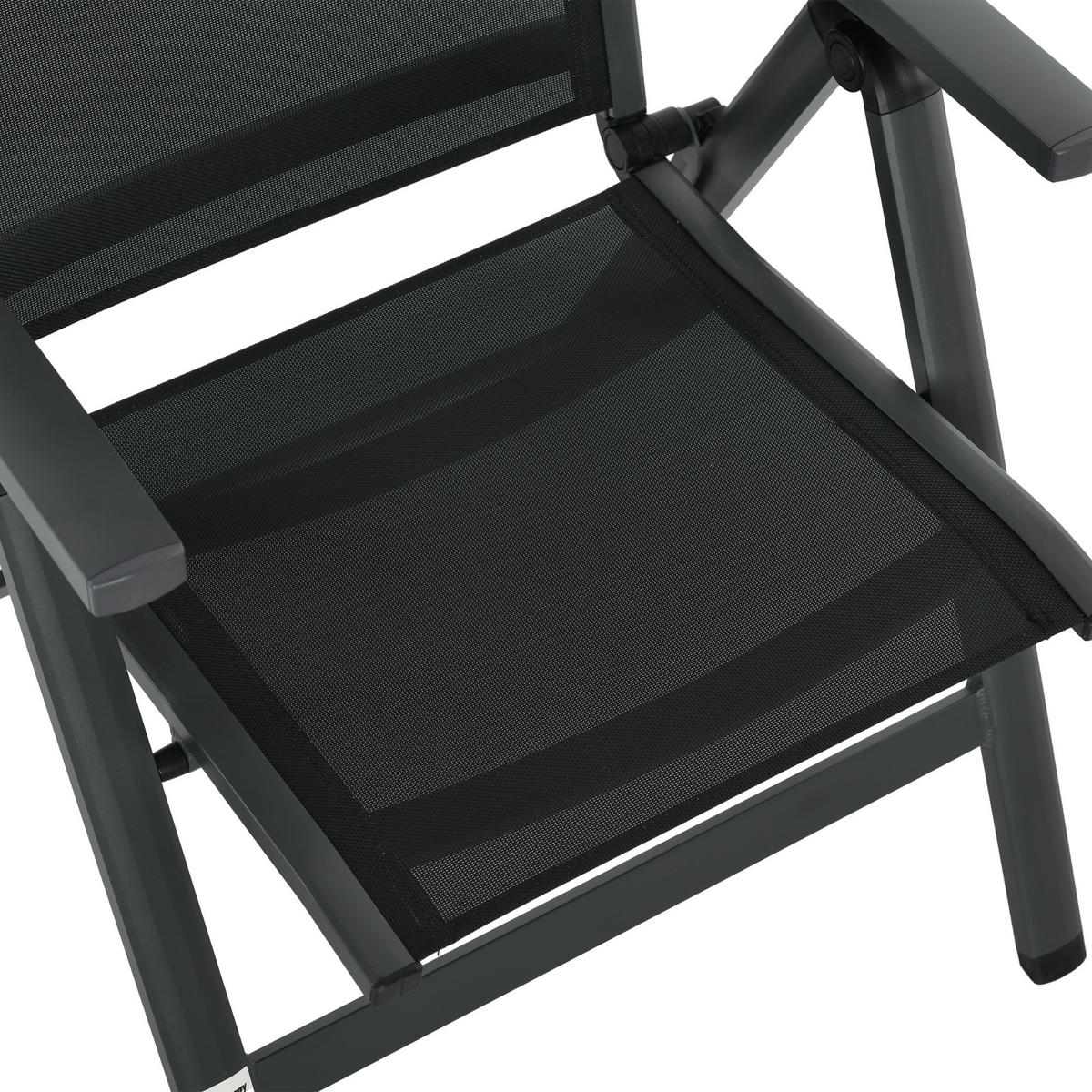 SITZGRUPPE, Schwarz, Aluminium - Schwarz, Metall - Outsunny