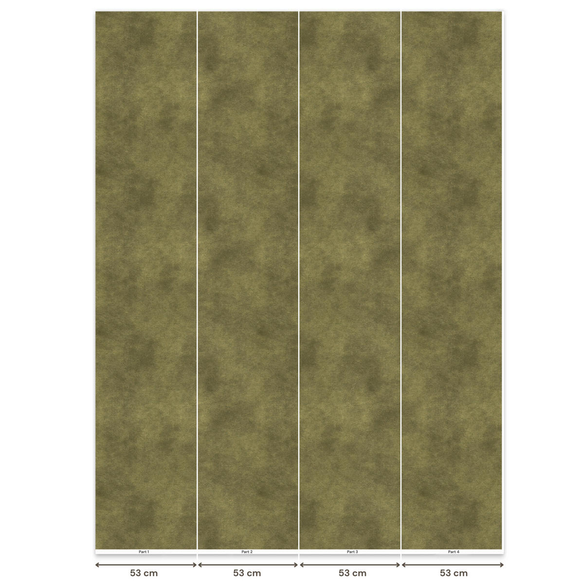 TAPETE - Textur - Abstrakt - Grün - 200x280 cm - Olivgrün, Papier (200/280cm) - OnlyWow