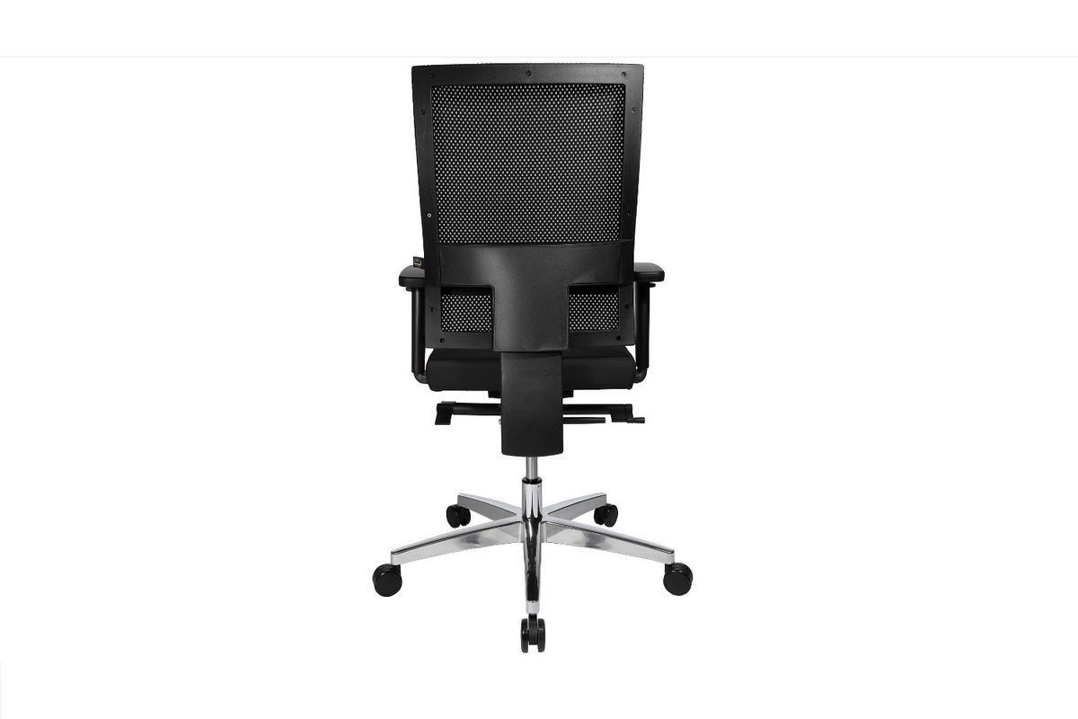 BÜROSTUHL TOBI Schwarz Kunststoff Höhenverstellbar - Silberfarben/Schwarz, Kunststoff/Metall (70/101/70cm) - KAWOLA