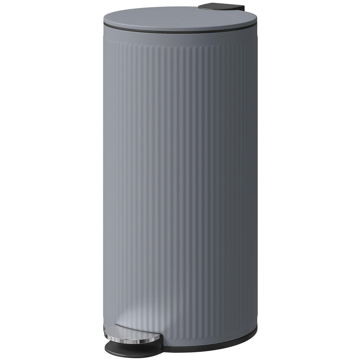 ABFALLEIMER Grau 1 Stück - Grau, Metall (76.2/153.67/91.44cm) - GiPP
