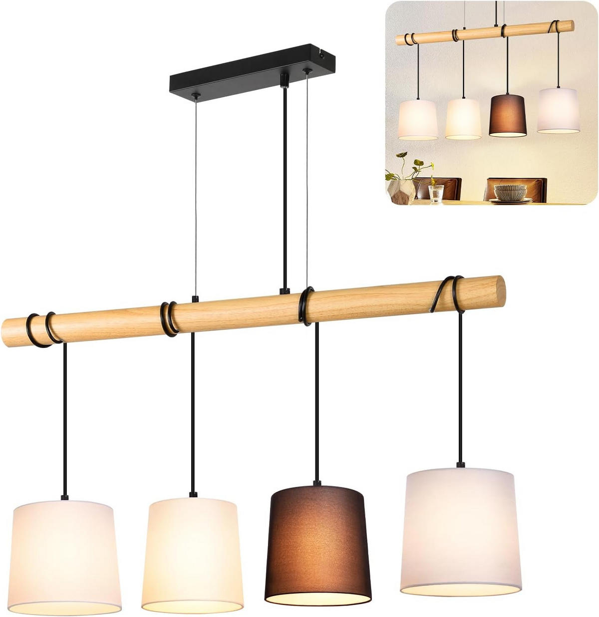 PENDELLEUCHTE Christopher 25/2.5/175 cm - Weiß, Metall (25/2.5/175cm) - ZMH