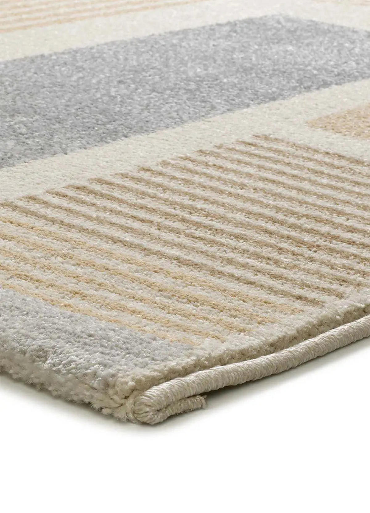 KURZFLORTEPPICH Beige / Mehrfarbig Astra 133/190 cm - Beige/Multicolor, Naturmaterialien/Textil (133/190cm) - Atticgo