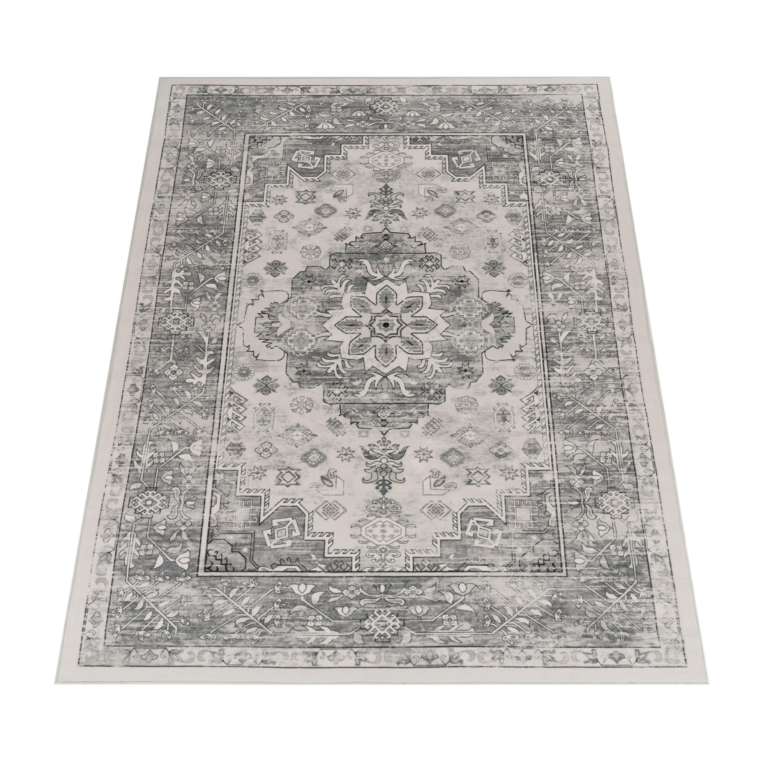 KURZFLORTEPPICH 160/220 cm Semer 426 - Grau, Textil (160/220cm) - Paco Home