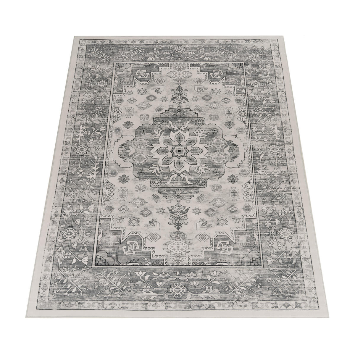 KURZFLORTEPPICH 160/220 cm Semer 426 - Grau, Textil (160/220cm) - Paco Home