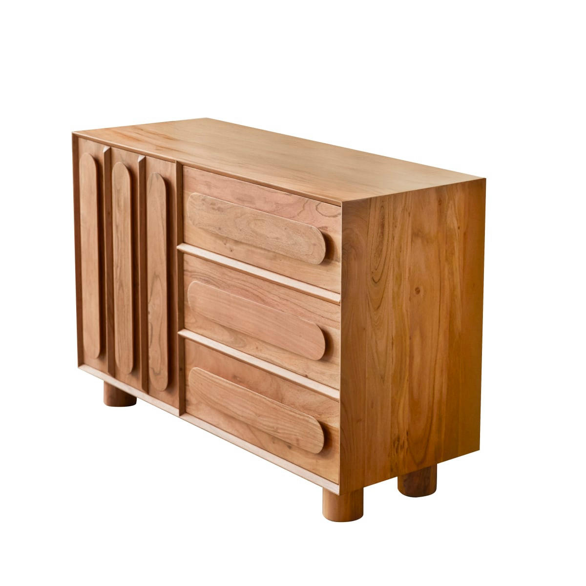 WASCHTISCHUNTERSCHRANK Olga Natur aus Akazie - Naturfarben, Holz (120/80/46cm) - Tikamoon