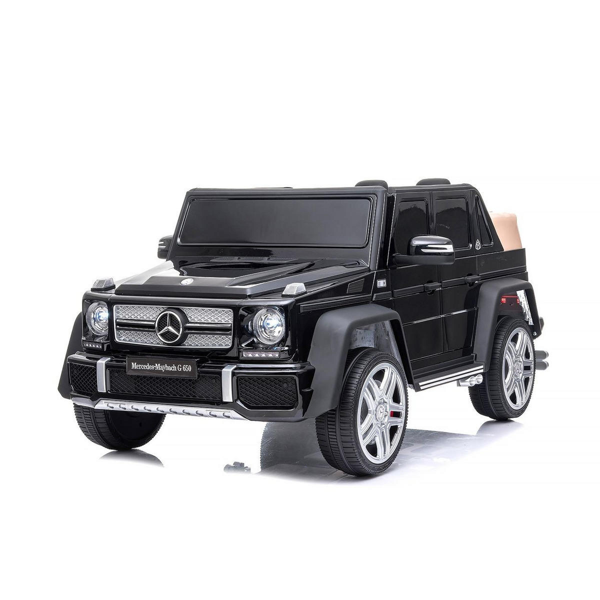 ELEKTROAUTO Maybach G650 black Fernbedienung Bluetooth Kofferraum - Schwarz, Kunststoff (110/62/52cm) - Chipolino