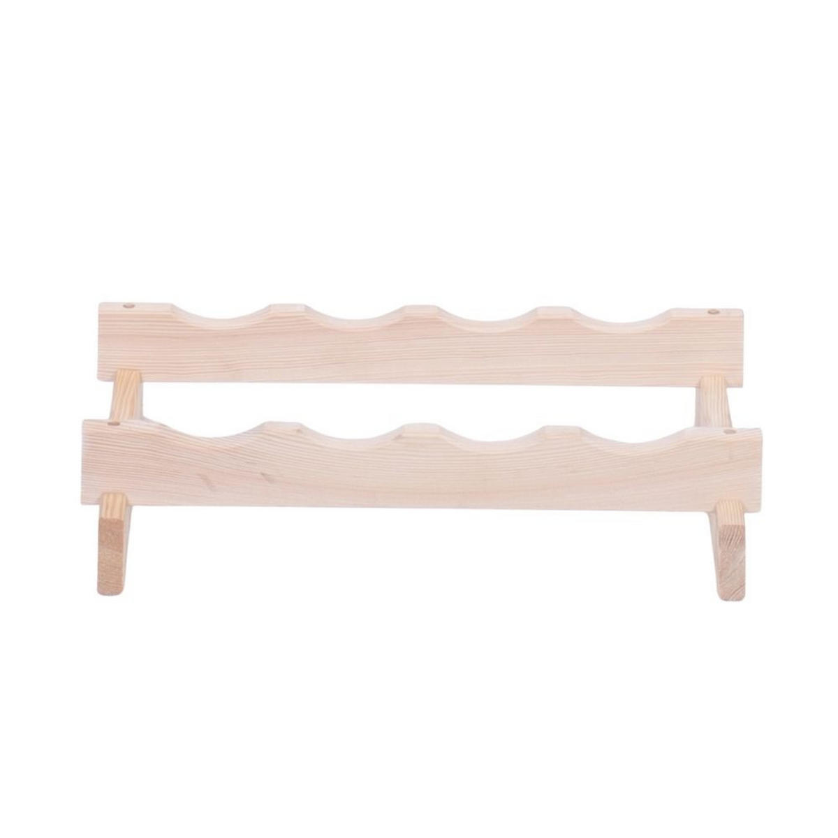 WEINREGAL VINOTECA FLEX PRO HxBxT 9x46x28cm 4 Flaschen auf 1 Ebene Natur unbehandelt - Naturfarben, Holz (46/9/28cm) - PROREGAL