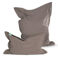 SITZSACK XXL 2er Set "Square" + "BeBi" - Beige, Textil (140/25/180cm) - Green Bean