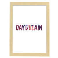 POSTER Inspirierende Kunst – Day-Dream A3 Rahmen Aus Hellem Holz - Beige, Papier (29.7/5/42cm) - Nacnic