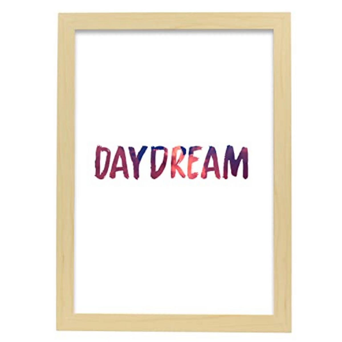POSTER Inspirierende Kunst – Day-Dream A3 Rahmen Aus Hellem Holz - Beige, Papier (29.7/5/42cm) - Nacnic