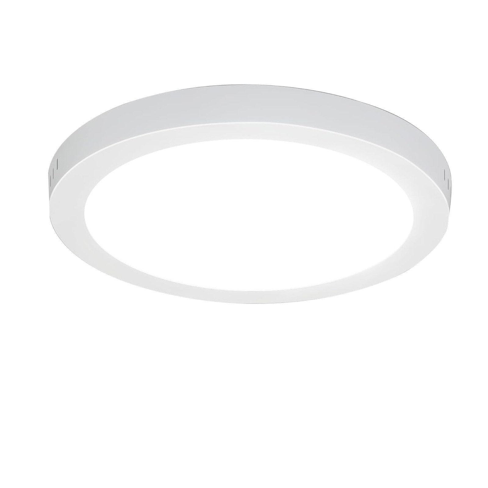 LED-DECKENLEUCHTE Heracles 23/23/4cm - Weiß, Kunststoff (23/23/4cm) - ZMH