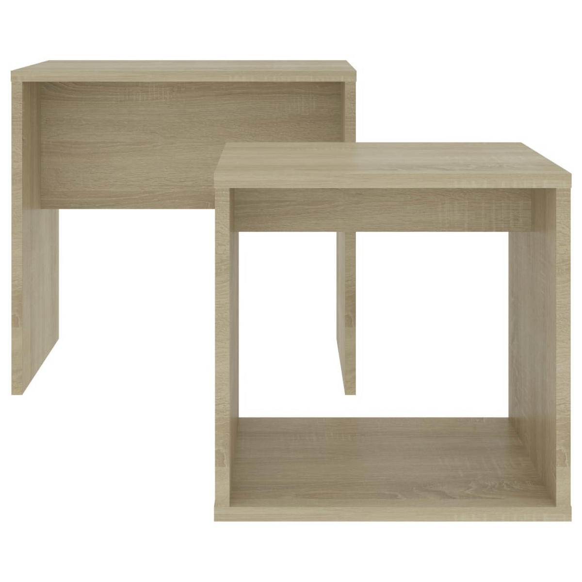 COUCHTISCH-SET Sonoma-Eiche 48 x 30 x 45 cm - Braun, Holzwerkstoff (48/30/45cm) - furnicato