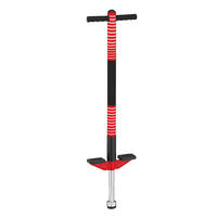 POGO-STICK - Rot, Kunststoff/Textil (24/6cm) - Relaxdays