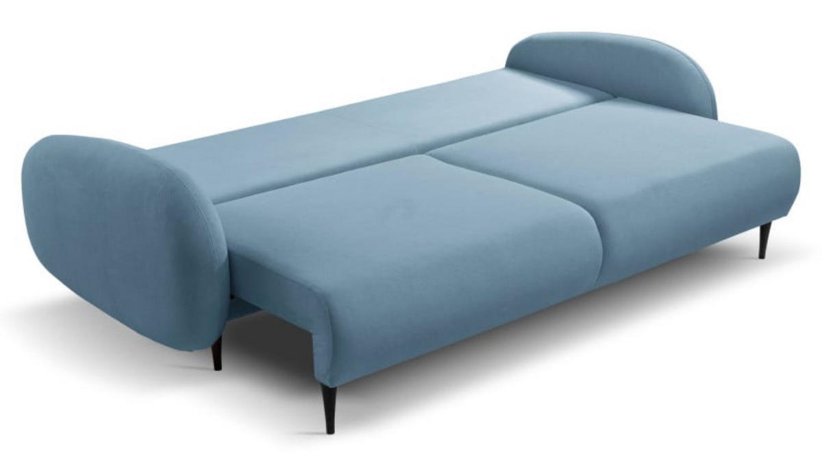 SOFA Blau SOFTI Mit Schlaffunktion - Blau, Textil (232/95/109cm) - Sepro Meble