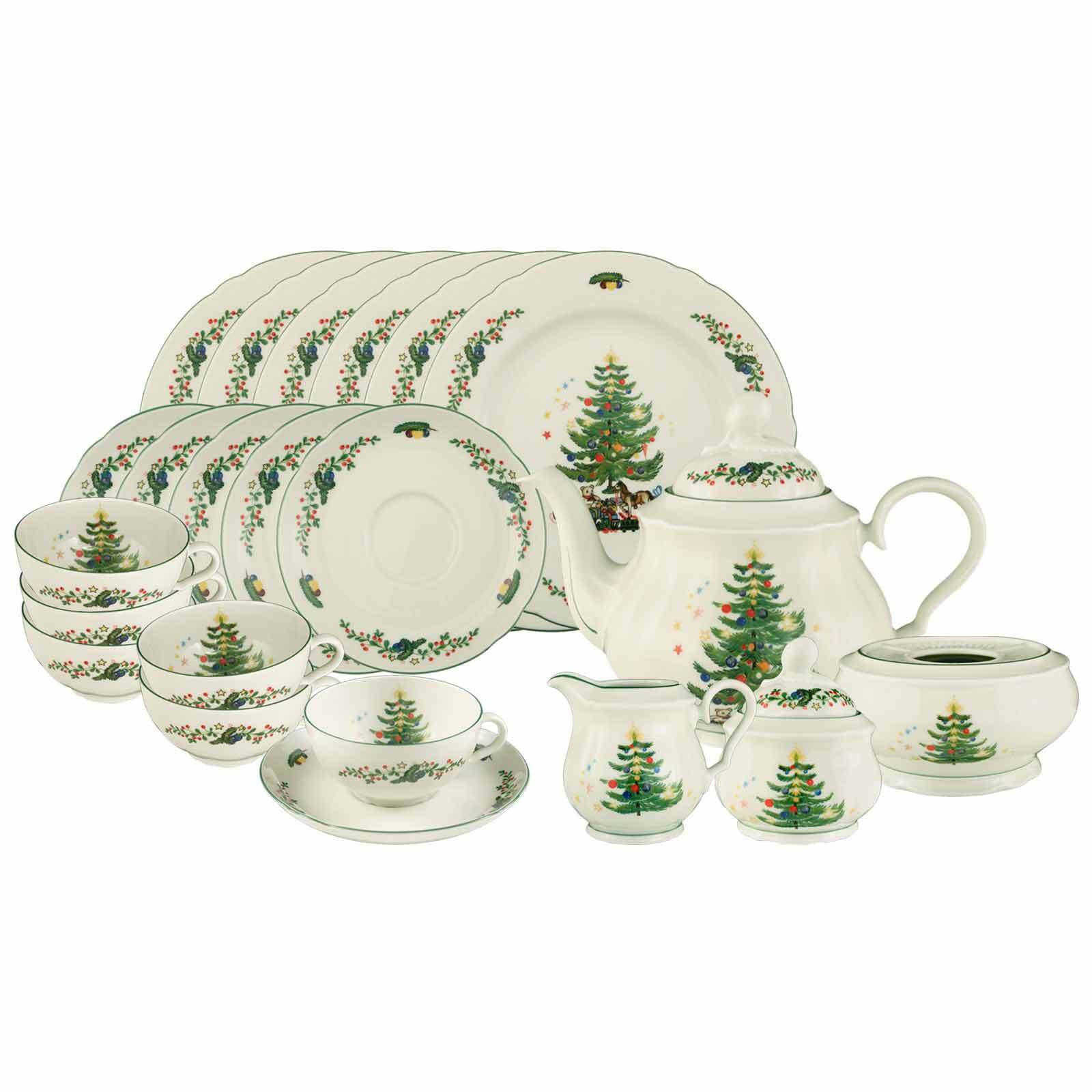 TEESERVICE Marieluise Weihnachten bunt 22er Set - Multicolor, Keramik (1/1/1cm) - Seltmann Weiden