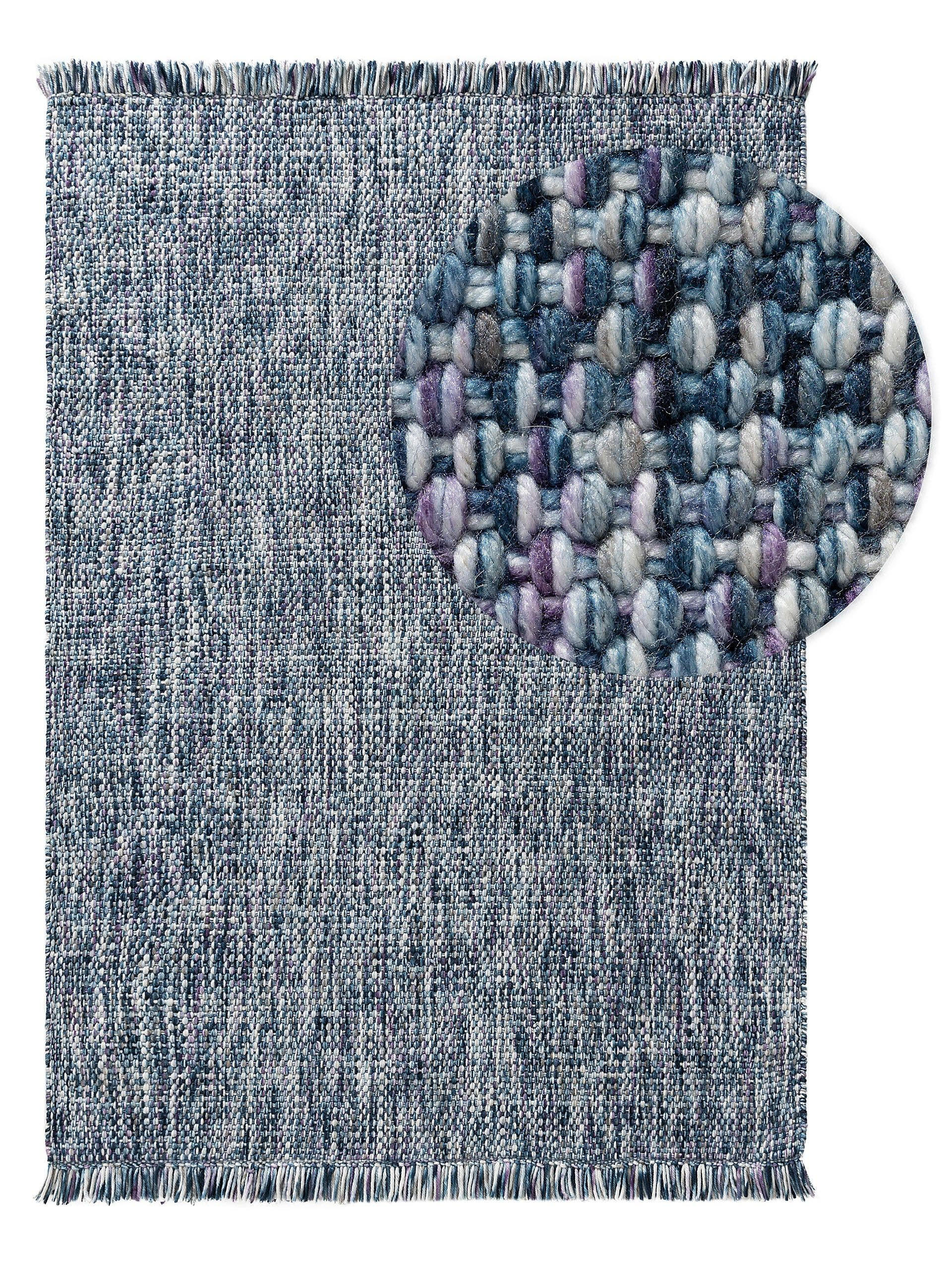 TEPPICH Runa Blau 200x300 cm - Blau, Textil (200/300cm) - benuta Pop