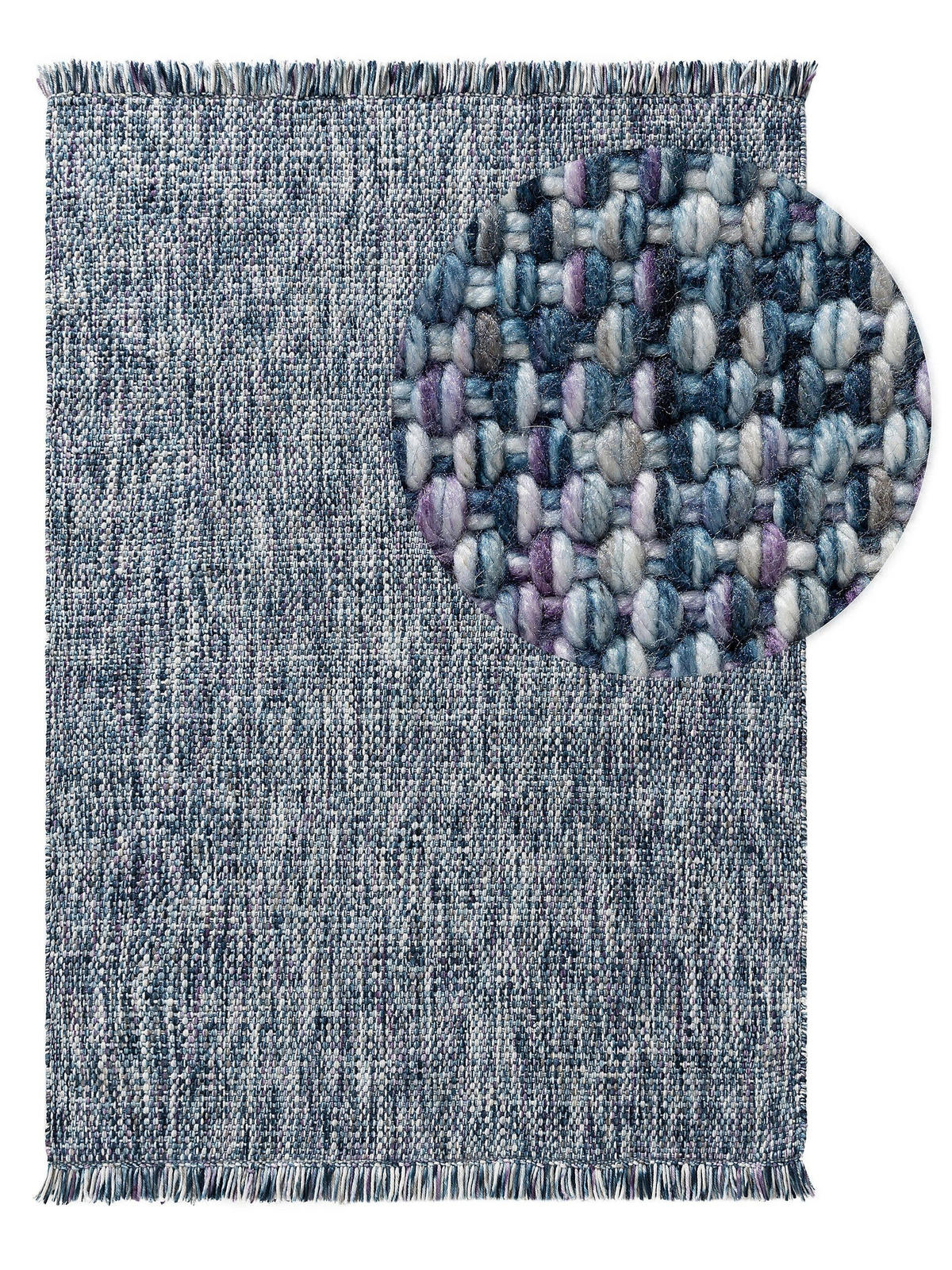 TEPPICH Runa Blau 200x300 cm - Blau, Textil (200/300cm) - benuta Pop