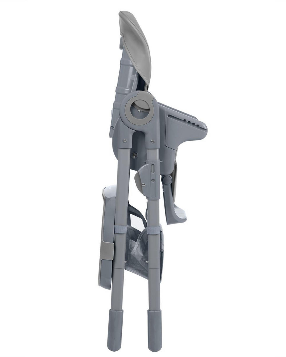 HOCHSTUHL COMFY hellgrau höhenverstellbar, Gurt, Doppeltablett - Grau, Kunststoff (53/104/76cm) - Kikka boo