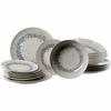 TELLER-SET Cecina Graphit 18er Set - Beige/Grau, Keramik (1/1/1cm) - Ritzenhoff Breker
