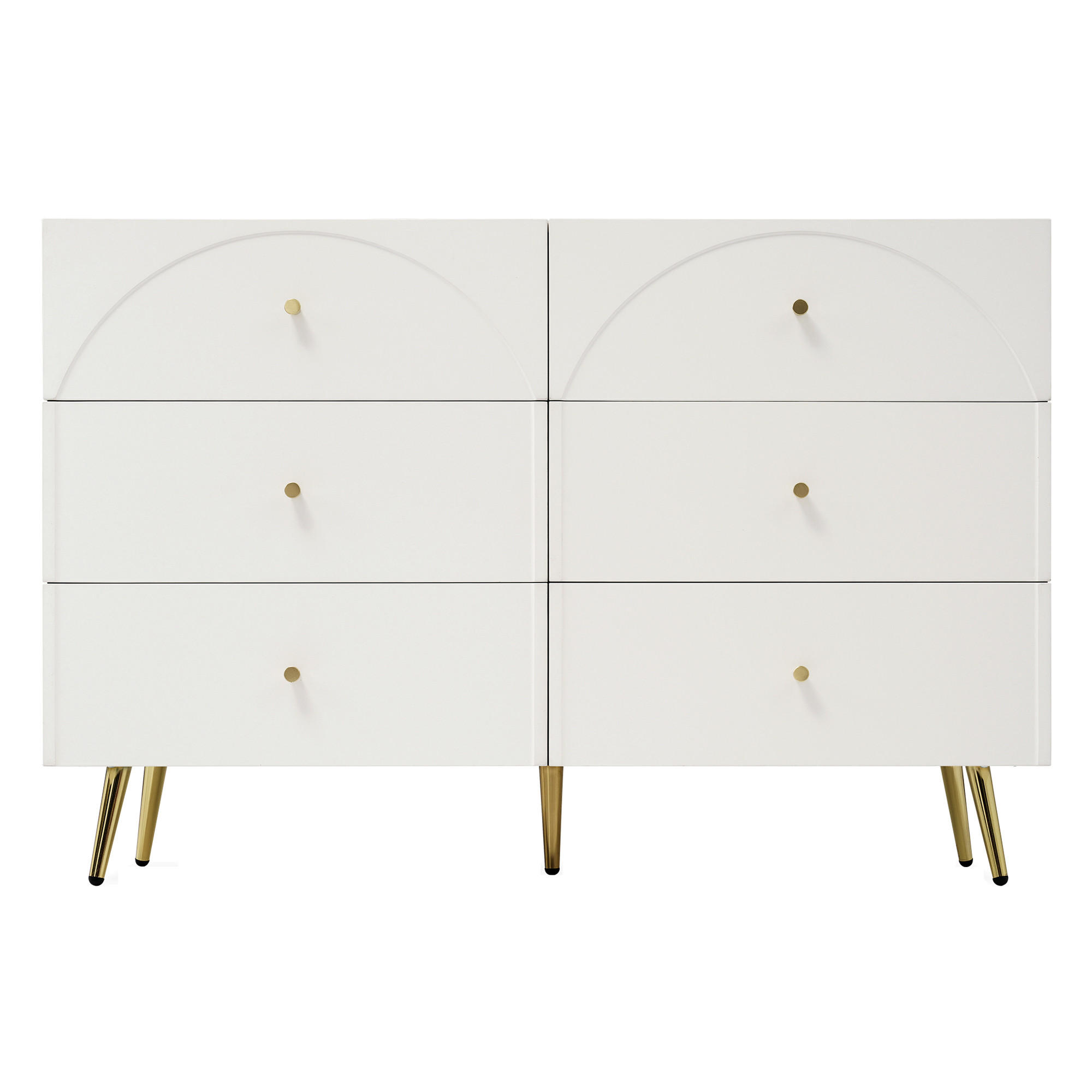 SIDEBOARD Weiß 120/40/85 cm - Weiß, Holzwerkstoff/Metall (40/85/120cm) - Urban Meuble