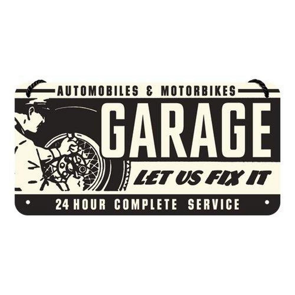 HÄNGESCHILD 10/20 cm Best Garage Garage - Multicolor, Metall (20/10/0.2cm) - Nostalgic-Art