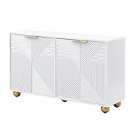 SIDEBOARD DE-38585 120/35/71,5 cm 4 Türen und Vintage-Design Weiß - Weiß, Holzwerkstoff (120/71.5/35cm) - ComfortXL