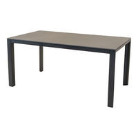 GARTENTISCH Geneva - Grau - 160/90/74 cm - Grau, Metall (160/90/74cm) - Lesli Living