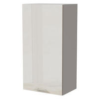 HÄNGESCHRANK Brerra W4/50 Weiß / RAL 9001 creme Hochglanz 50 / 32,5 / 96cm - Creme/Weiß, Holz/Holzwerkstoff (50/96/32.5cm) - Feldmann-Wohnen