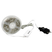 LED-EFFEKTLICHTERKETTE - mit Musiksensor, 100 Mikro-LEDs, IP44 wetterfest für Innen und Außen, 10m Länge, 5m Zuleitung - Weiß, Kunststoff (100cm) - Northpoint