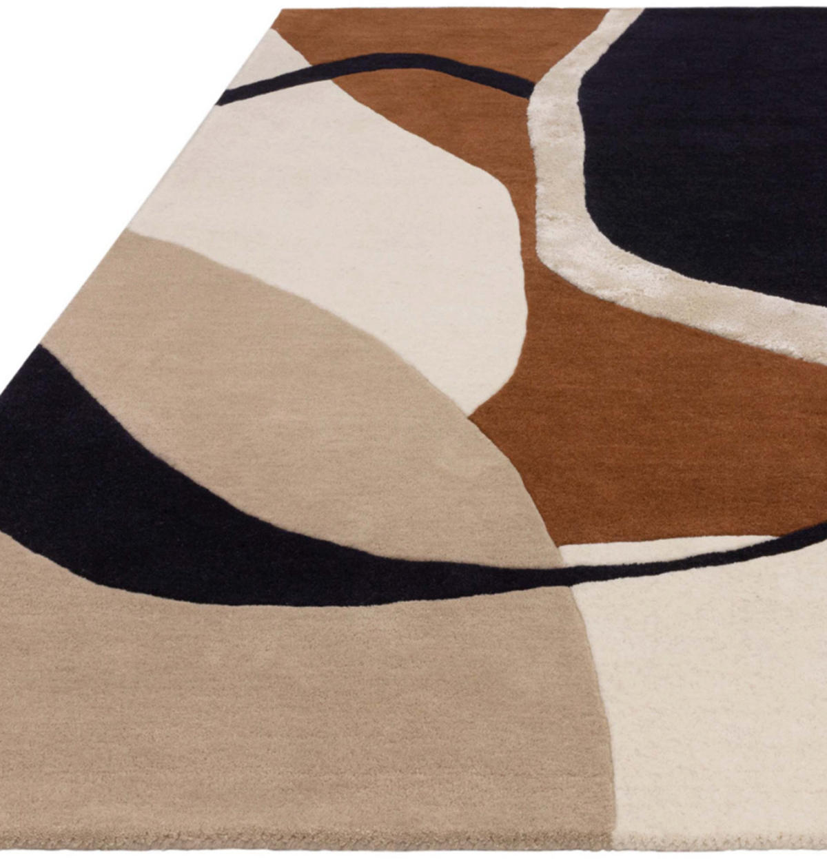 TEPPICH modern handgetuftet Wolle KATO Braun 120 x 170 cm - Braun, Naturmaterialien (120/170cm) - Novatrend