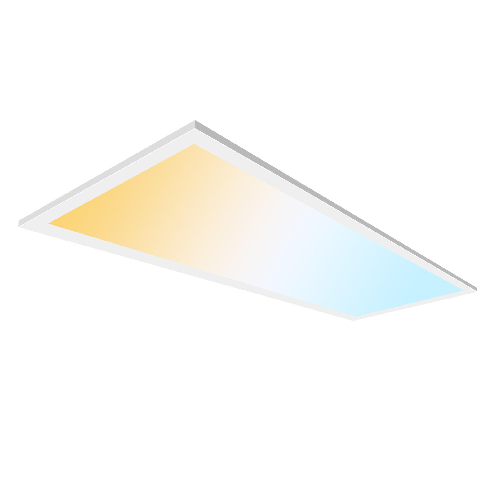 DECKENLEUCHTE PA1071EW 24W LED Dimmbar 3000K bis 6500K 58/20/3.9 CM 2er-Set - Weiß, Metall (58/20/3.9cm) - LOVHAUS