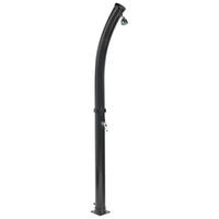 FREISTEHENDE solarbetriebene Gartendusche Schwarz Engabao - Schwarz, Kunststoff (16/217/16cm) - Beliani