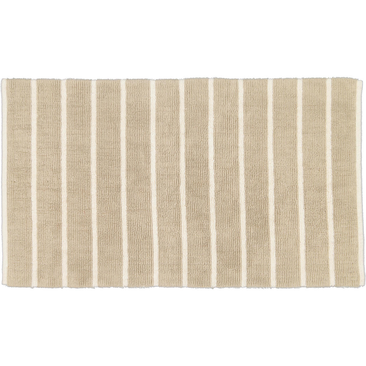 BADTEPPICHE BALANCE STREIFEN 1008 NATUR - 33 - Beige, Textil (60/100cm) - Cawoe