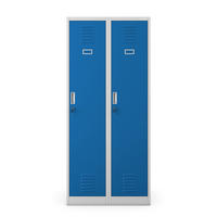 UMKLEIDESCHRANK KACPER - Blau/Grau, Metall (80/180/50cm) - Jan Nowak