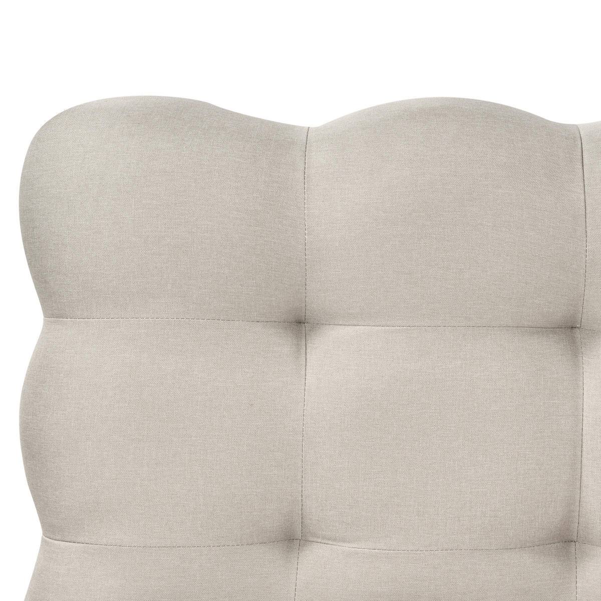 POSTEL s roštem 180/200 cm Látka Béžová Soulisse - béžová, textil (180/200cm) - Beliani